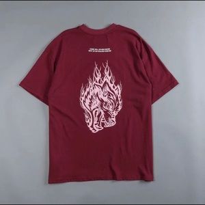 NWT Darc Sport HELL & BACK PREMIUM "OVERSIZED" TEE IN MAROON size Medium